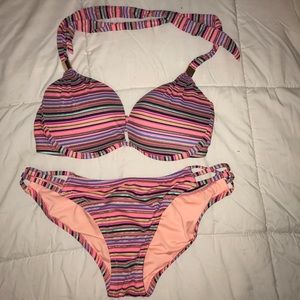 Victoria secret striped bikini